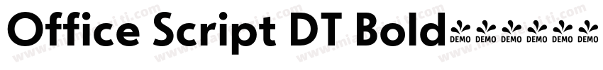 Office Script DT Bold字体转换